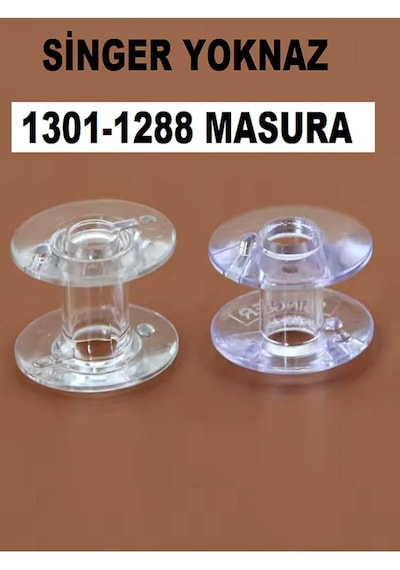 Sınger Yoknaz Dikiş Makinesi 1301-1288-1280 Ve Moderno 25 Adet Kutulu Masura İnce Olan Masura