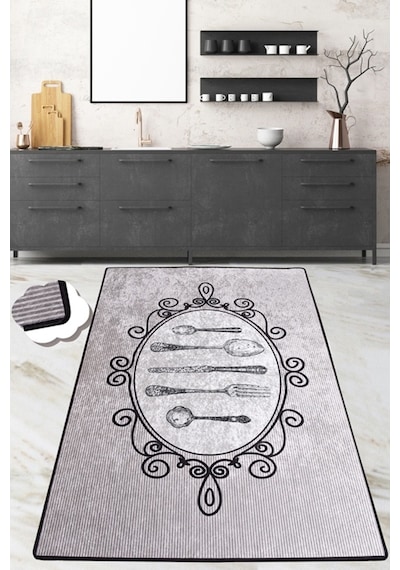 Groin Djt 140X190 Cm Mutfak Halısı Yıkanabilir Kaymaz