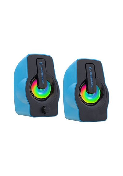Rampage Rms-G7 Falsetto 2.0 6 Watt Rgb Ledli Mavi Gaming Usb Spea
