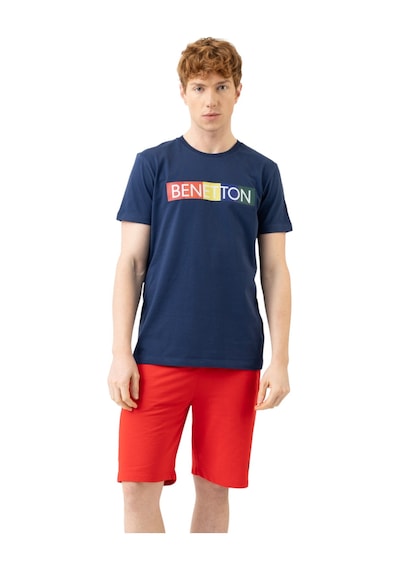 United Colors of Benetton Erkek T-shirt M21158 Lacivert