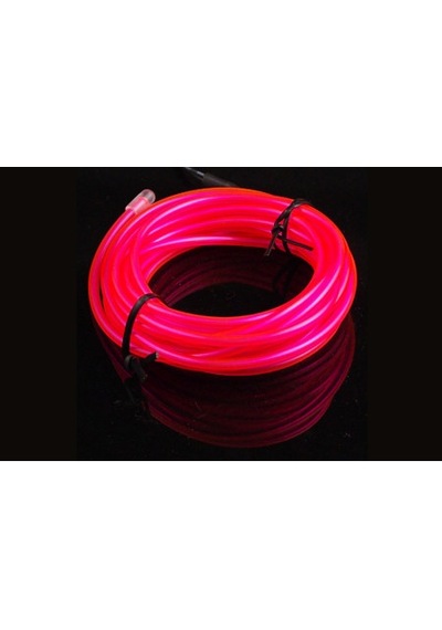 El Wire Neon İp Led - Sıcak Pembe 3m