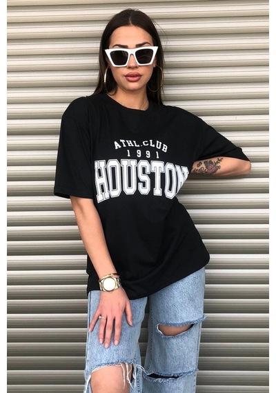 Startmore Unisex Challenge Rahat Kesim Oversize Siyah
