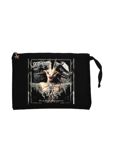 Belphegor Blood Magick Necromance Astarlı Cüzdan / El Çantası Siyah