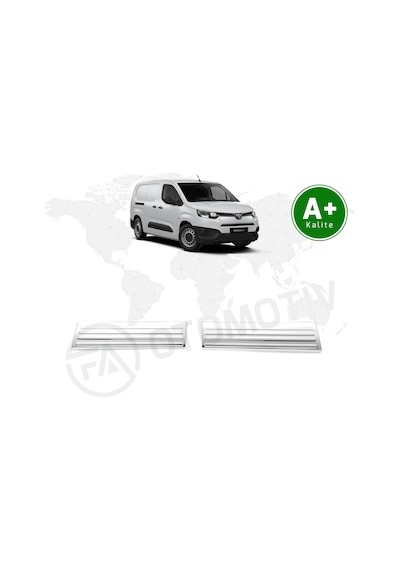 Toyota Proace City Panelvan Krom Kapı Eşiği Kaplaması 2019 Model Ve Sonrası