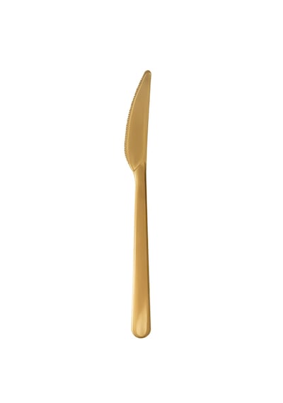 Gold Altın Sert Plastik Bıçak 25'li