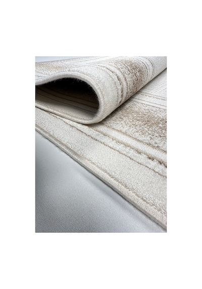 Merinos Vista Krem Kahverengi Çerçeveli %100 Akrilik Yumuşak Dokulu Salon Oturma Odası Halısı 79319-80