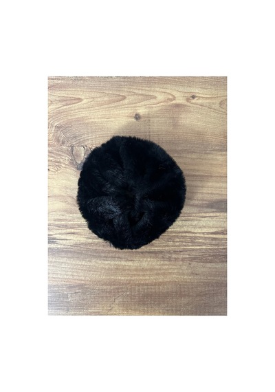 Düz Renk Peluş Lastik Toka Siyah - 790144688 Siyah
