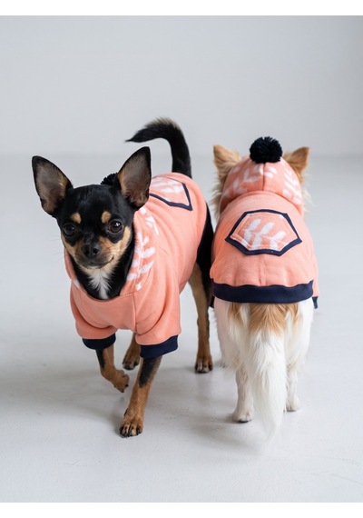 Peachy Pink Köpekler İçin Polar Sweatshirt