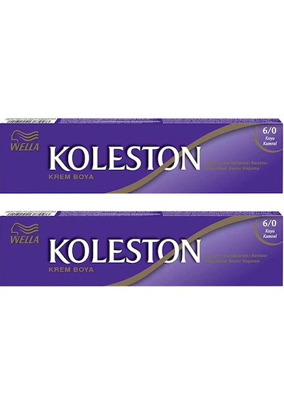 Wella Koleston Sıngle Tüp Boya 6/0 Dark Blonge 2x Paket