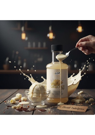 Beyaz Çikolata Kokteyl Şurubu 300 Cc Yoğun Aromalı İçecek,kahve Ve Tatlı Şurubu