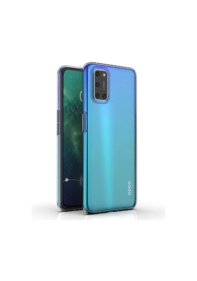Noktaks - Oppo A92 Uyumlu - Kılıf Şeffaf Soft Slim Fitt Süper Silikon Kapak - T13660 Şeffaf