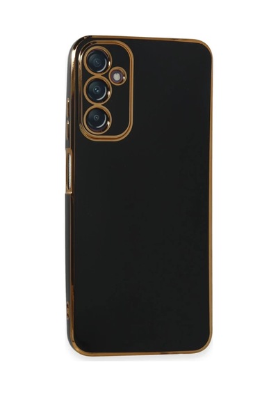 Samsung Uyumlu Galaxy A05s Uyumlu Kılıf Volet Silikon - Siyah