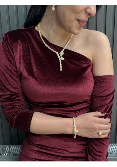 Panter Set 22 Ayar Altın Kaplama