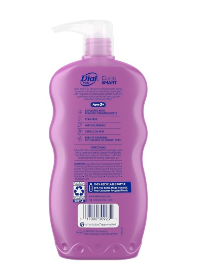 Dial Kids 3in1 Çocuklar İçin Lavanta Kokulu Şampuan + Duş Jeli + Banyo Köpüğü 709ml