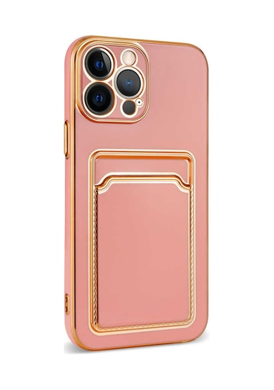 Apple Uyumlu iPhone 12 Pro Kılıf Zore Bark Kartlıklı Kapak Mavi