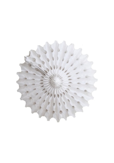 Eventpartystore Yelpaze Kağıt Süs Beyaz 40Cm