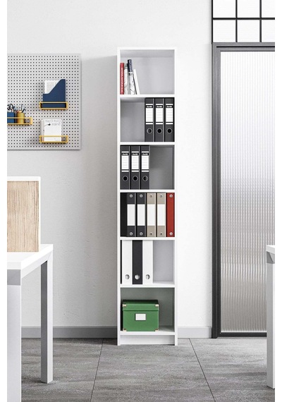 Tera Kitaplık 5 Raflı Dar Çok Amaçlı Ofis Salon Kitap Dosya Rafı Ayaralanabilir Raflı Kitaplık Beyaz Beyaz Tera Kitaplık 5 Raflı Dar Çok Amaçlı Ofis Salon Kitap Dosya Rafı Ayaralanabilir Raflı Kitaplık Beyaz Beyaz