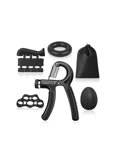 Mucit Home El Ve Parmak Güçlendirici Set 5 Parça Ayarlanabilir El Yayı Parmak Egzersiz Gerginlik Topu