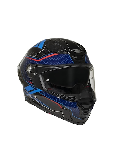 Zeus Kask Zs-837a Az3 Black Blue Red Sılver Siyah