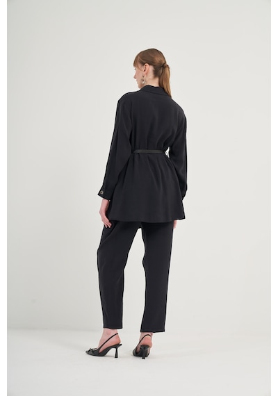 FTZ Women Ftz Pantolonlu Takım Siyah 31035 Siyah