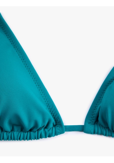 Koton Boyundan Bağlamalı Üçgen Bikini Üstü Yeşil 6sak10002mm
