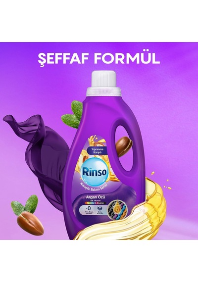 Sıvı Çamaşır Deterjanı Komple Bakım Serisi Argan Özü Renkliler Ve Siyahlar İçin 1.5 L