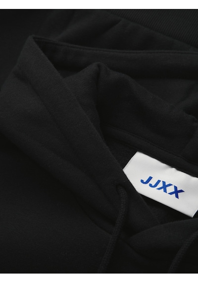 Kadin Minimal Logo Baskili Kapüsonlu Sweatshirt - Studio - 12280152 Black