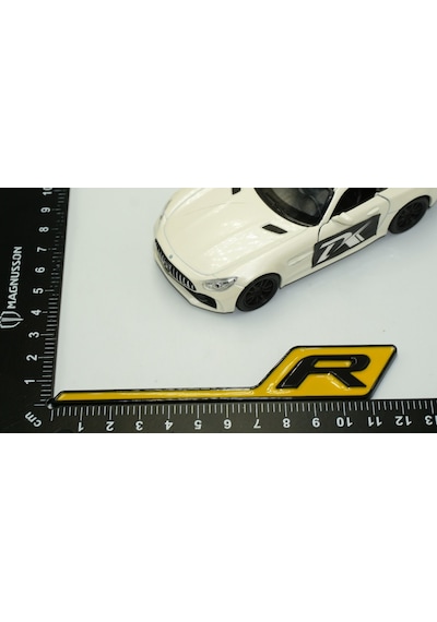 Dk Benz Amg R Gt R Eklenti Sarı Siyah Abs 3m 3d Bagaj Logo Amblem
