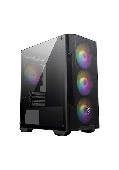 MSI Mag Forge M100A D60 600W 80+ RGB mATX Oyuncu Bilgisayar Kasası Siyah