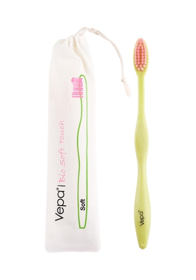 Vepa Elite Bio Soft Touch Diş Fırçası Bez Ambalaj Açık Ahşap
