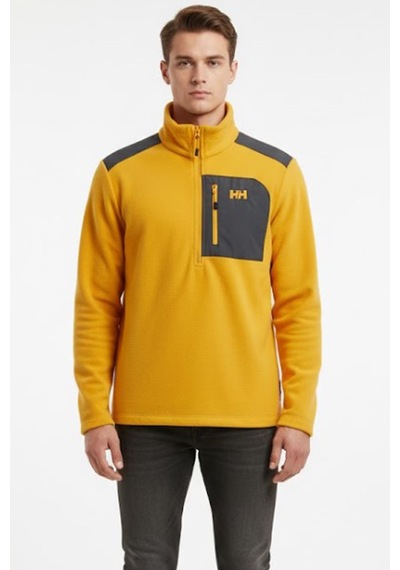 Helly Hansen Erkek Block Polar Sweatshirt Sarı