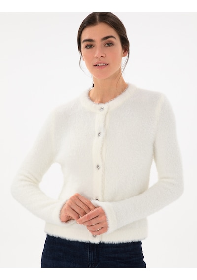 Pierre Cardin Kadın Ekru Hırka Triko 50296579-vr019 Ekru