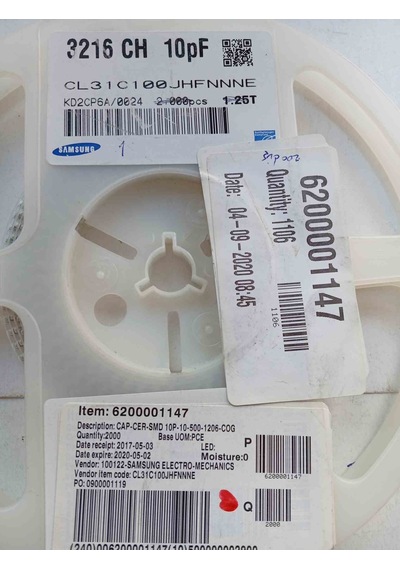 10pf 630v 1206 Samsung Smd Seramik Kondansatör 200 Adet