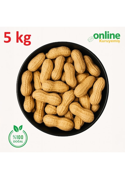 Online Kuruyemiş Sade Kavrulmuş Kabuklu Yer Fıstığı 5 KG