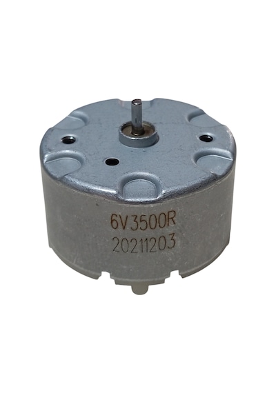Rf-500 Dc 6v 3500rpm Dc Motor Çap 32mm Uzunluk 30mm Hobi Oyuncak Elektrik Deney Motoru