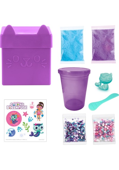 Gabby's Dollhouse Gizemli Mor Kutu Slime Seti