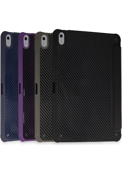 Cosmotex Newface iPad Uyumlu  Pro 11 2024 Kılıf Color Karbon Tablet Kılıfı - Siyah