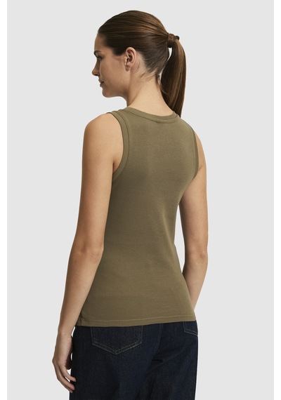 U.s. Polo Assn. Kadın Haki Tişört Basic 50323534-vr027