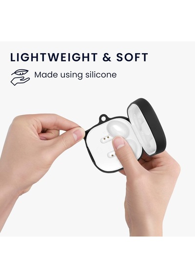 Caseonn Qcy T13 Pro Kılıf Askı Aparatlı Mat Silikon Kırmızı