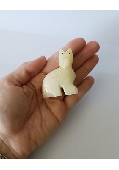 Kedi Oniks Taşı Biblo Mermer Onix Ev Ofis Dekor Masa Süsü 15054479