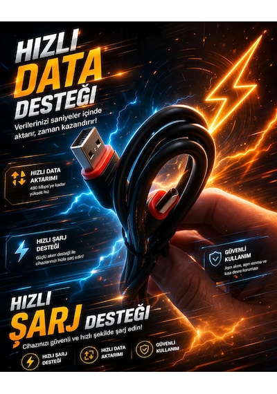 10 ADET Apple Uyumlu iPhone Samsung Xiaomi Oppo Uyumlu Usb Type-c Sarj Kablosu 1. Sınıf Kalite Kalın Tip 6 A Destekli