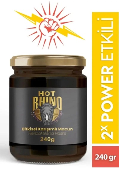 Hot Rhino Erkeklere Özel Doğal Karışımlı Ballı Atom Macun 240 Gr
