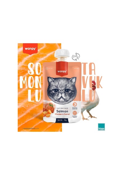 Wanpy Taze Somonlu&tavuklu Kedi Et Ezmesi 90 Gr Tekli