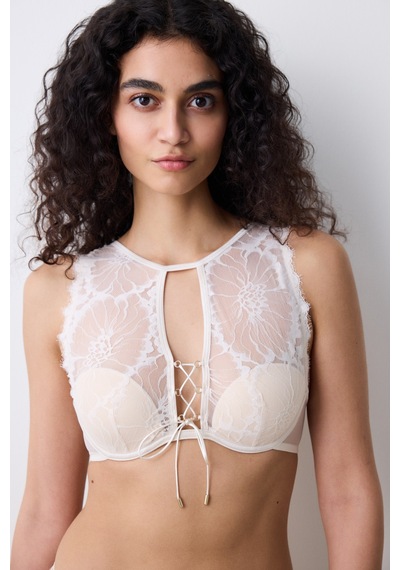 Penti Halter Padded Eyelash Krem  Sütyen