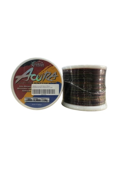 Captain Acura 1000 Metre 0.50mm Monofilament Bobin Misina Multi Color