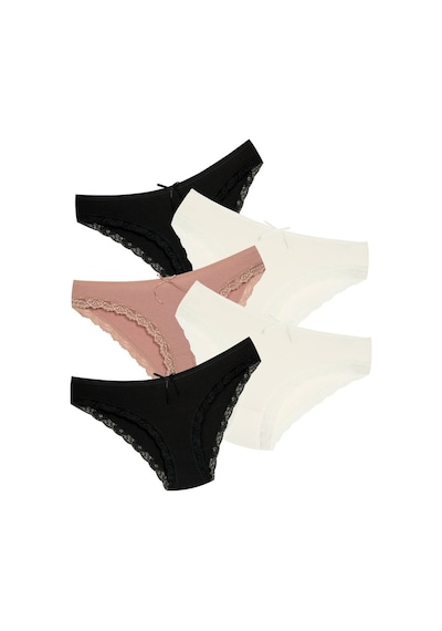 New Lilla 1901 Kaşkorse Dantel Paça Bikini Külot Paketi (555343949)