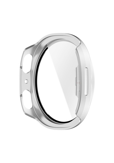 Novstrap Samsung Galaxy Uyumlu Apple Watch Uyumlu 8 44mm İle  Sert Pc Kasa Ve Cam Ekran Koruyucu 360 Tam Koruma