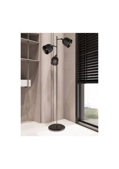Flexart Siyah Metal 3 Başlıklı Spot Lambader Hareketli Yönlendirilebilir Ayarlanabilir Başlıklı Led E27 Duy Uyumlu Modern Endüstriyel Dekoratif Zemin Lambası Salon Oturma Odası Köşe Okuma Lambası Flexart Siyah Metal 3 Başlıklı Spot Lambader Hareketli Yönlendirilebilir Ayarlanabilir Başlıklı Led E27 Duy Uyumlu Modern Endüstriyel Dekoratif Zemin Lambası Salon Oturma Odası Köşe Okuma Lambası