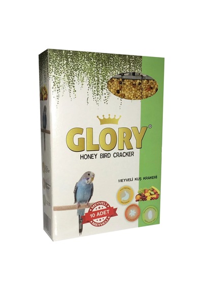 5 Adet 10'lu Glory Meyveli Muhabbet Kuşu Krakeri 500 G