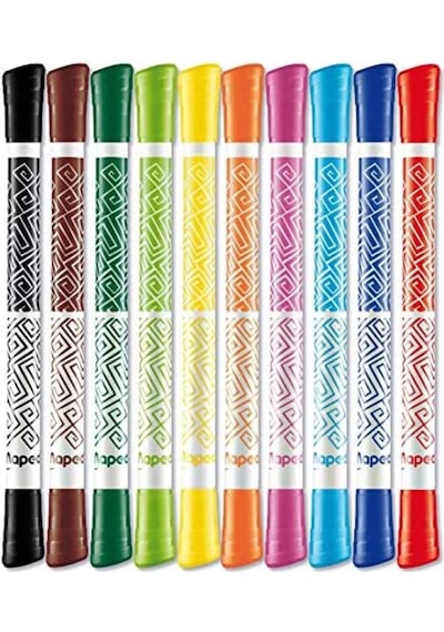 Maped Keçeli Boya Kalemi Peps Duo Tip 10 Renk 849010